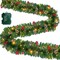9Ft Prelit Christmas Garland with 50 LED Lights, Berries & Pinecones – Battery Operated